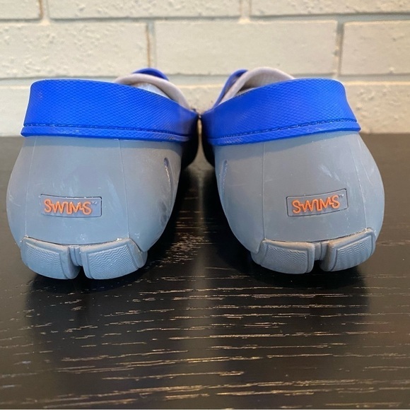 SWIMS Deck Shoes Mens 8 Water Outdoors Penny Loafer Blue Mesh Rubber Breathable - Picture 5 of 7